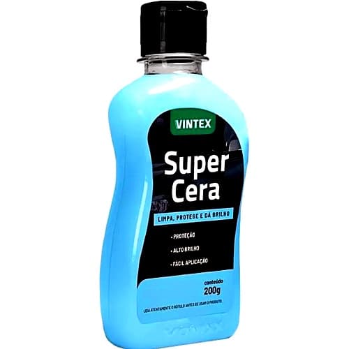 Cera Automotiva Líquida Super Cera Vintex 200g