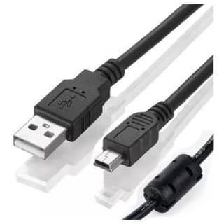 Cabo USB V3 1.5m Com Filtro Para Controle PS3 Camera Digital Caixa De Som Caregamente E Dados USB Mini B