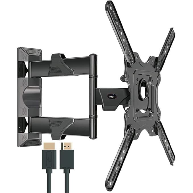 Suporte Multiarticulado de Parede Para Tvs Led, LCD, Plasma - 26" a 55" - ELG, Movev4Hdmi, preto