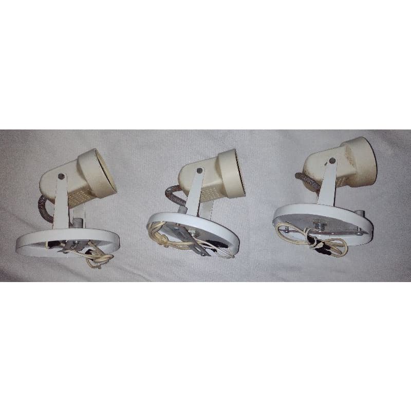 3 MINI LUMINÁRIAS SPOTS ANTIGOS ANOS 80 COM 6,5 CM DE COMPRIMENTO USADOS EM UM BAR DE HOTEL PERFEITO ESTADO VINTAGE