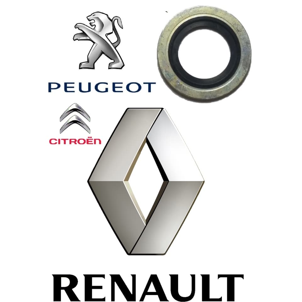 Anel Vedação Bujão Cárter Peugeot, Renault, Citroen