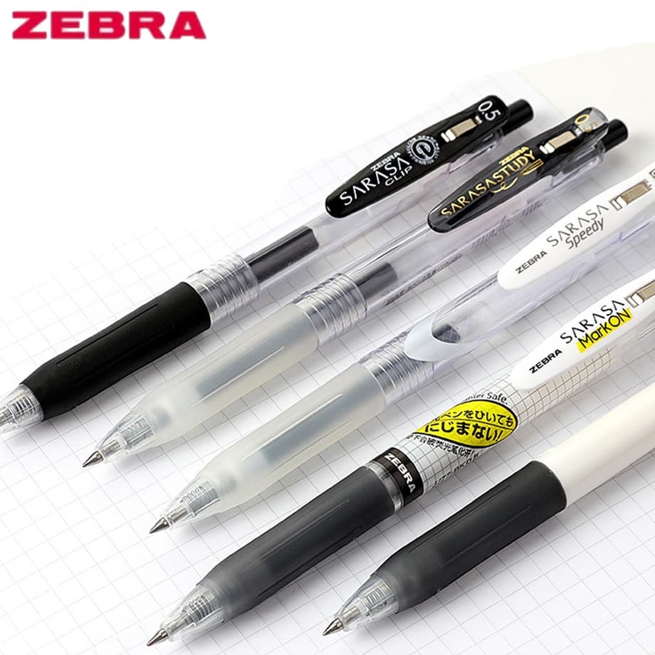 ZEBRA JJ15 Caneta Gel Preto De 0,5mm Para Escritório/Estudantis