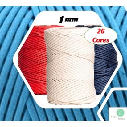 5 Metros Fio Cordão Encerado 1mm