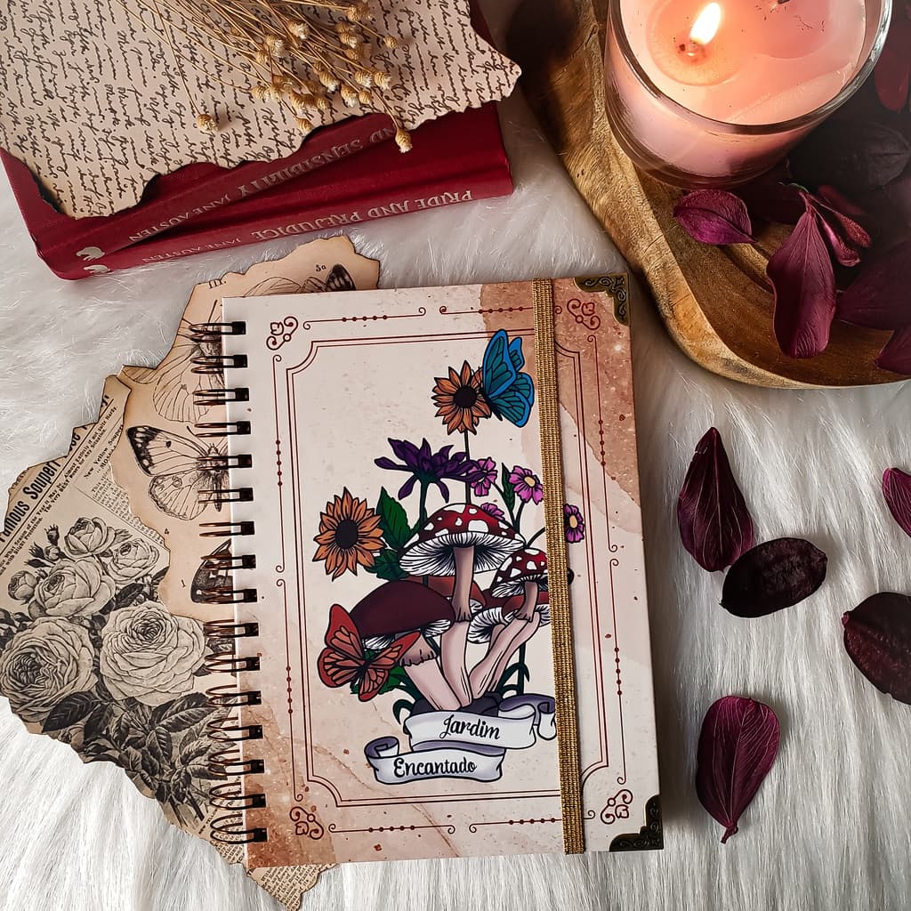 Caderno Jardim Encantado