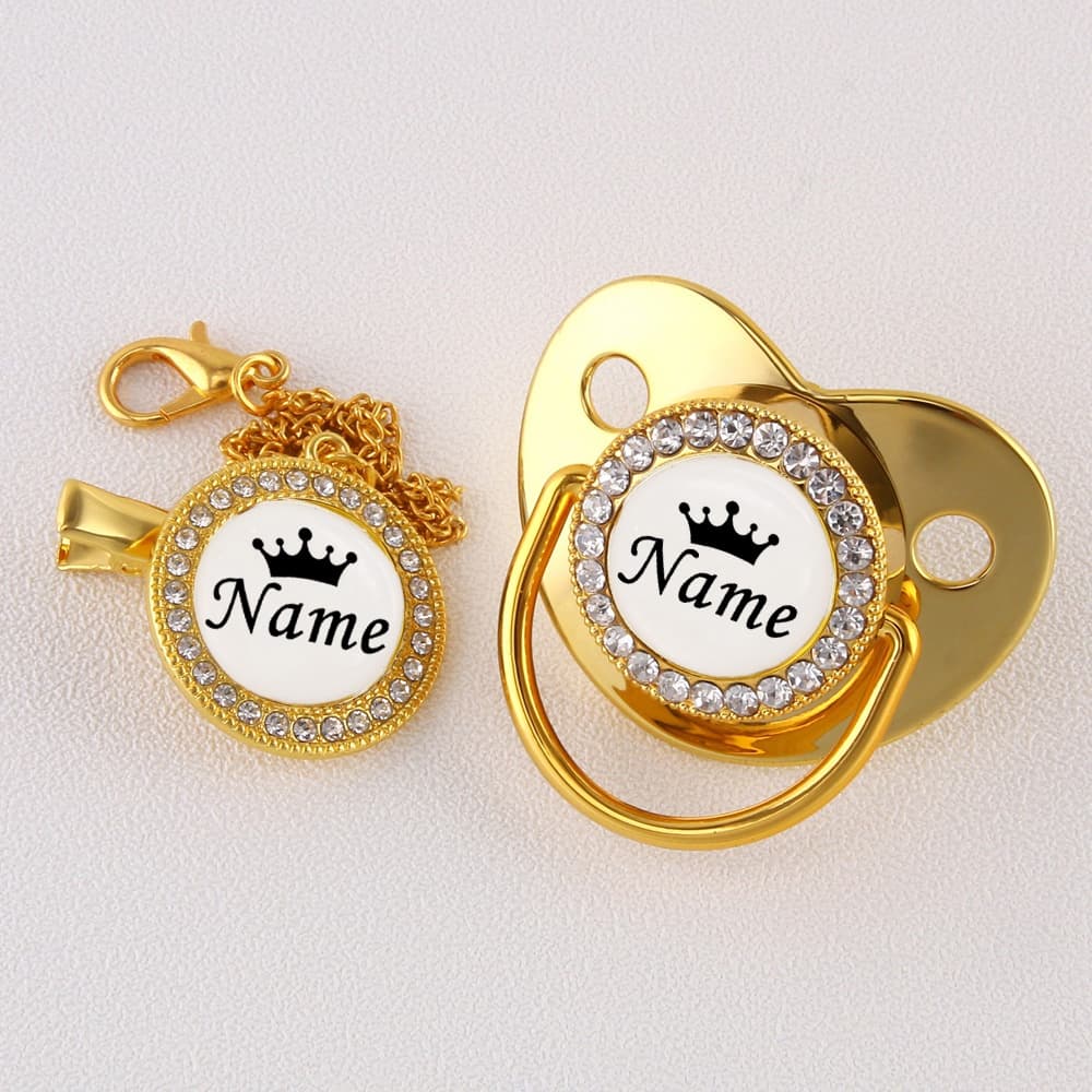 Pode Personalizar Qualquer Nome Pacifier De Bebê