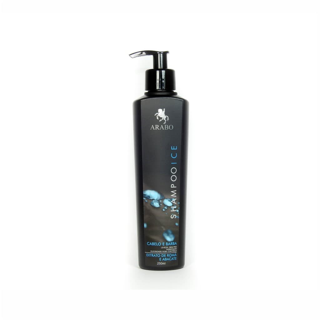 Shampoo Ice Refrescante Combate oleosidade e a caspa Cabelo E Barba - Arabo 250ml