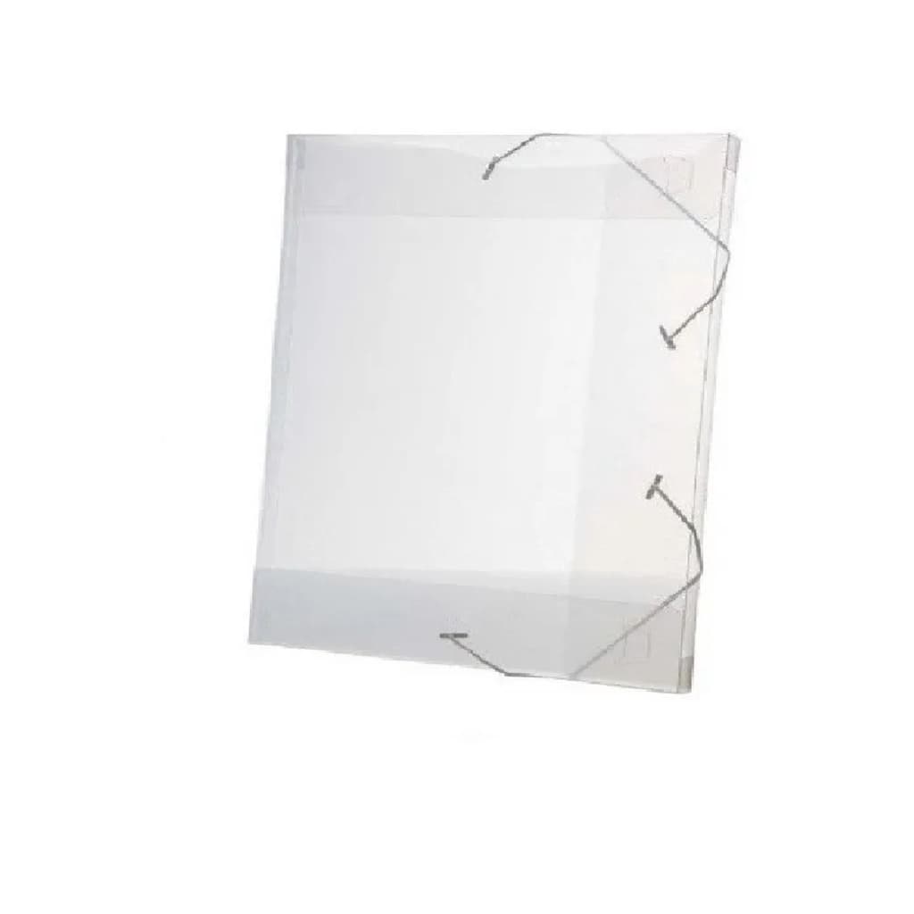 Pasta Aba Elástica Oficio 20mm Cristal Acp 10un