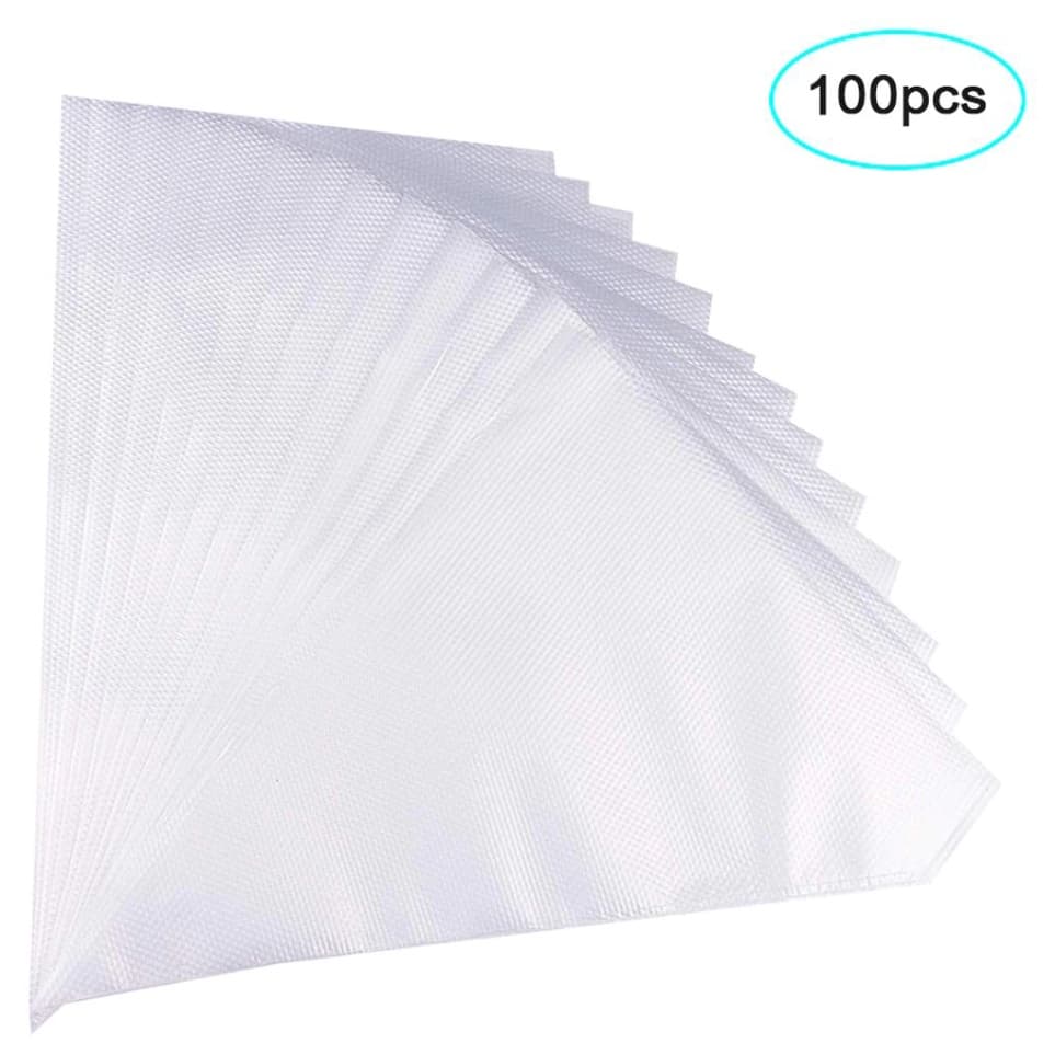 Saco De Confeitar  Descartável 32 Cm - Médio 100 Unidades