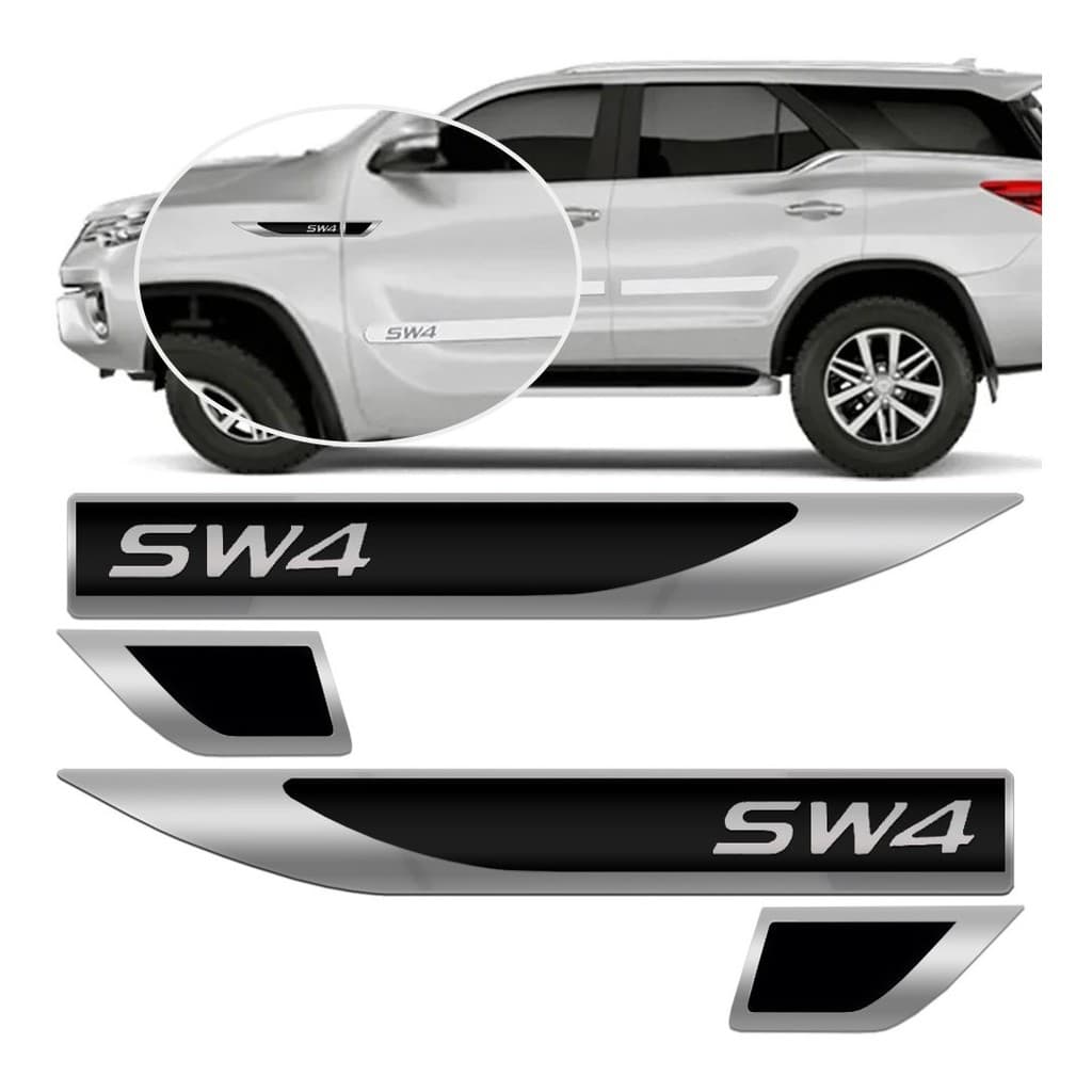 Par Emblema Lateral Paralama Porta Compatível com Sw4