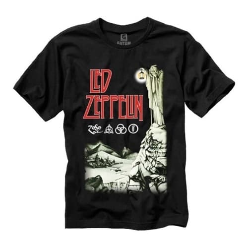 Camisetas Led Zeppelin Iv Camiseta Rock Roll And