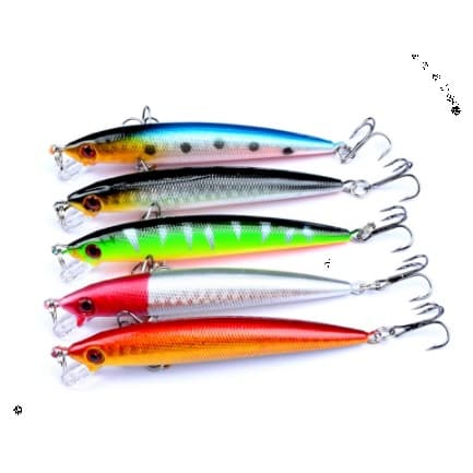 Isca Artificial 9cm/6g Para pesca de Predadores como Traira, Robalo, Piranha, Dourado, Tucunaré( similar a rapala).