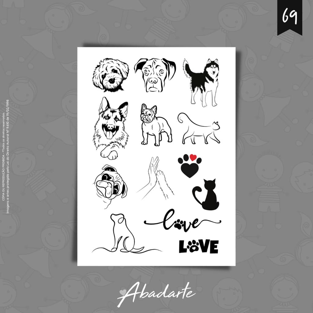 Tatuagem Temporária | pets | unicórnio | criança | tattoo | tattoo fake