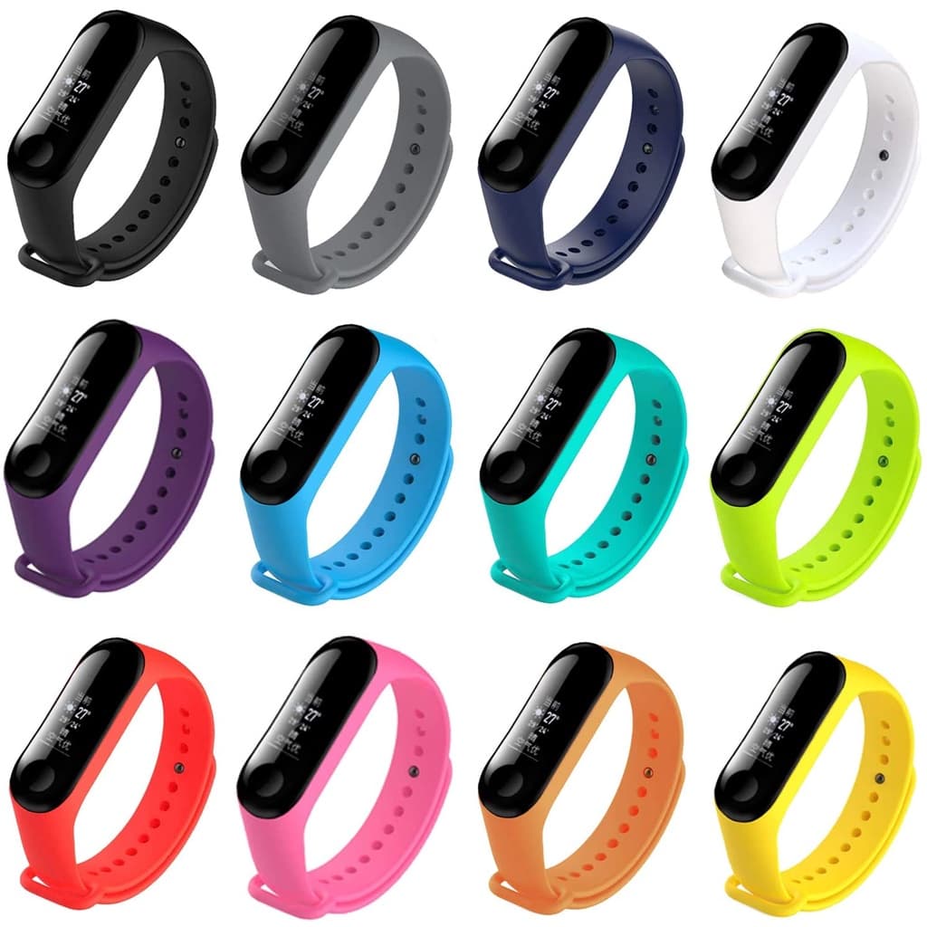 Pulseira para Mi Band 10 9 8 7 6 5 4 3 Kit 12 Unidades Silicone Macio Premium [Envio HOJE]