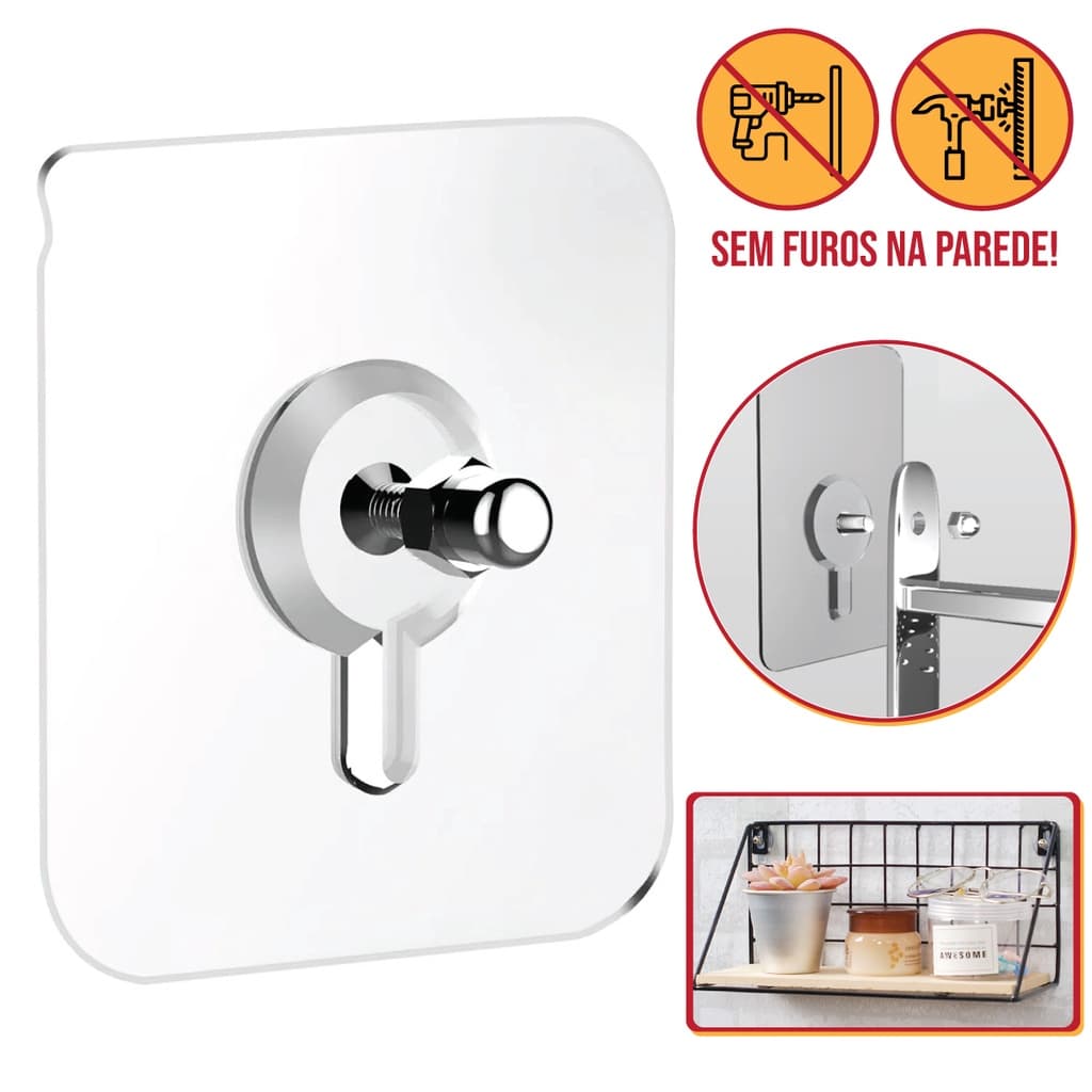 1Uni Parafuso Adesivo Para DryWall MultiUso P/ Banheiros Cozinha Sala