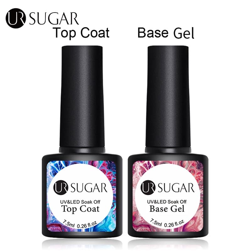 UR SUGAR 7.5ml Gel UV Base De Esmalte Sem Limpar Top Coat Nail Art Soak Off