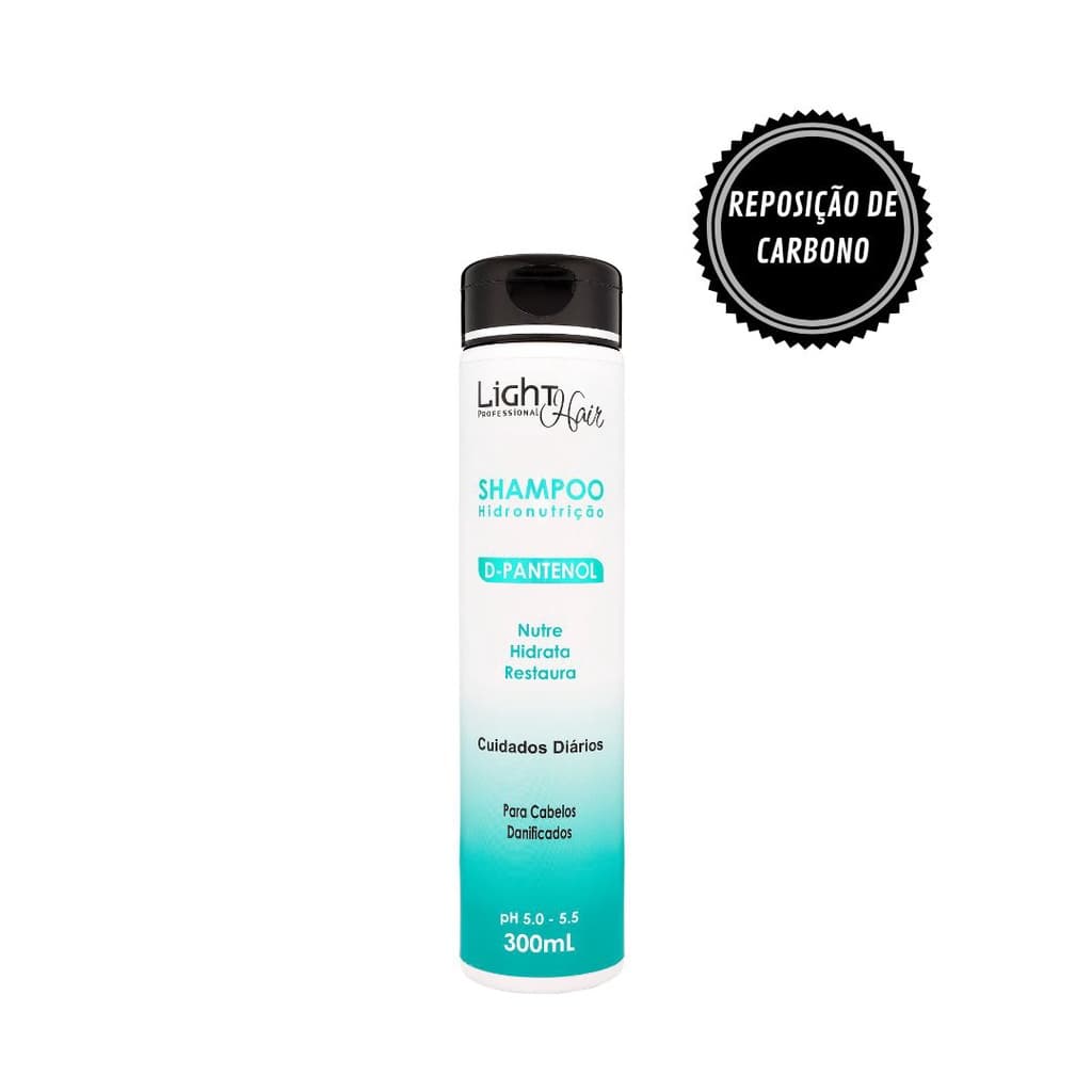 Shampoo Perolado D-Pantenol 300ml Light Hair – Hidratação Prolongada, Brilho e Reparação Capilar