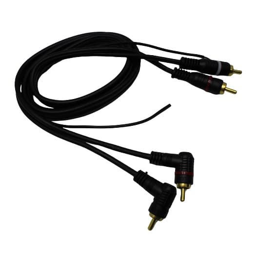 KIT COM 10 CABO RCA D-LUX 1 METRO PRETO