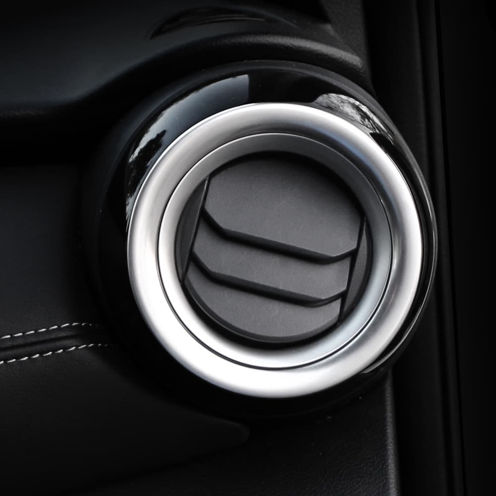 2 Peças Adesivo De Saída De Ar Condicionado De Carro Para Nissan Kicks 2016-2021 Acessórios De Aço Inoxidável