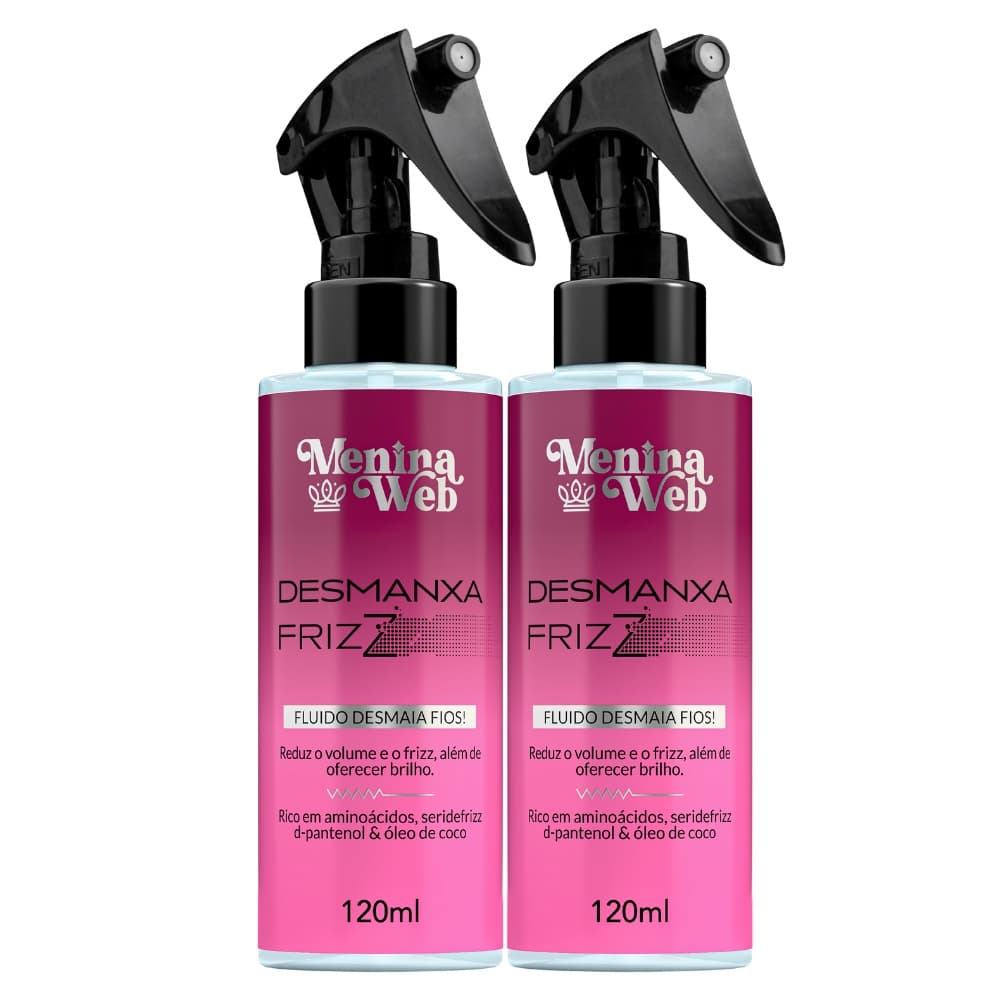 Kit 2x Fluido Capilar Desmanxa Frizz 120ml Menina Web