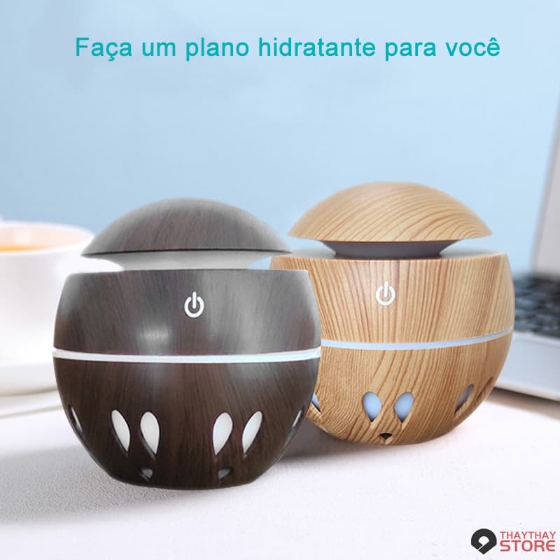Mini Umidificador Aromatizador  USB Tipo Madeira  difusor aromaterapia -Envio Imediato