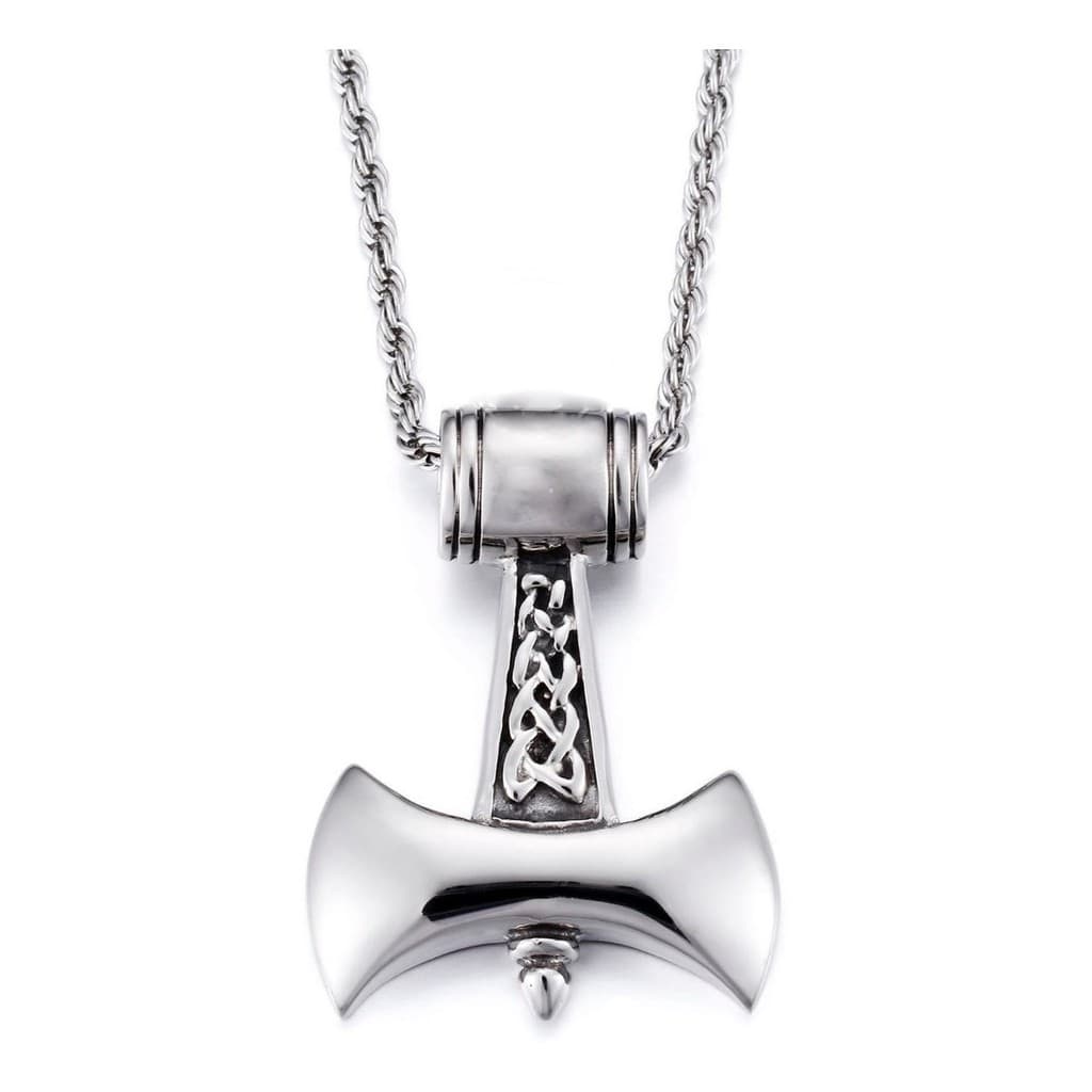 Colar pingente vikings martelo de Thor mitologia nórdica