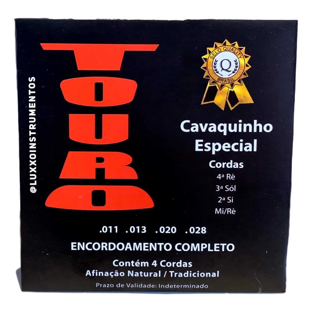 Encordoamento Para Cavaco Touro Especial Dourado 011
