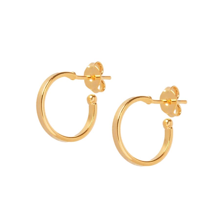 Brinco Argola Pequena Folheado 18k