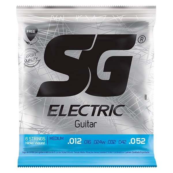 ENCORDOAMENTO CORDA PARA GUITARRA SG 012-052 NIQUEL 6668