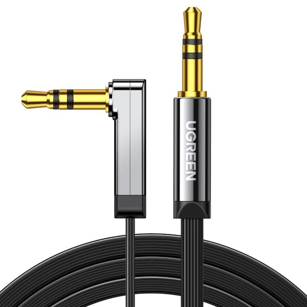 Ugreen - Cabo P2 X P2 Macho 90° - Selecione o tamanho - c/ nfe