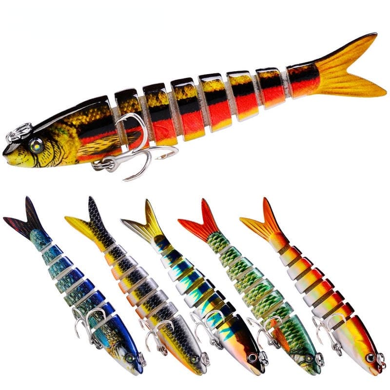 Isca Falsa Peixe 9 Cm/7g Biônico Multi-Escionados De Plástico Rígido Tanque Sangue Mar Pesca Atacado