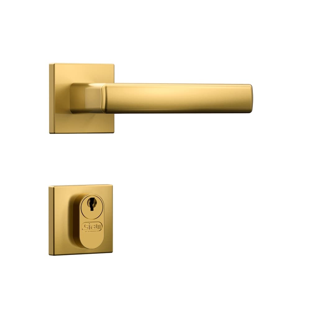 Fechadura De Porta Externa Classic 3400 Quadrada Gold Stam
