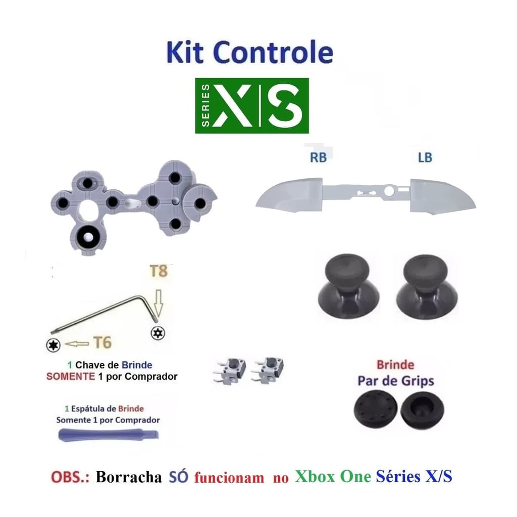 Kit pecas reparo Controle Xbox One Séries X/S - 1