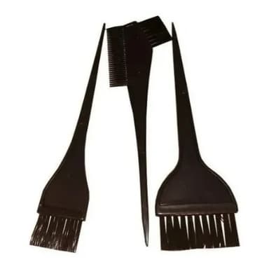Kit Pincel Para Pintura De Cabelo 3 Peças - Pronta Entrega