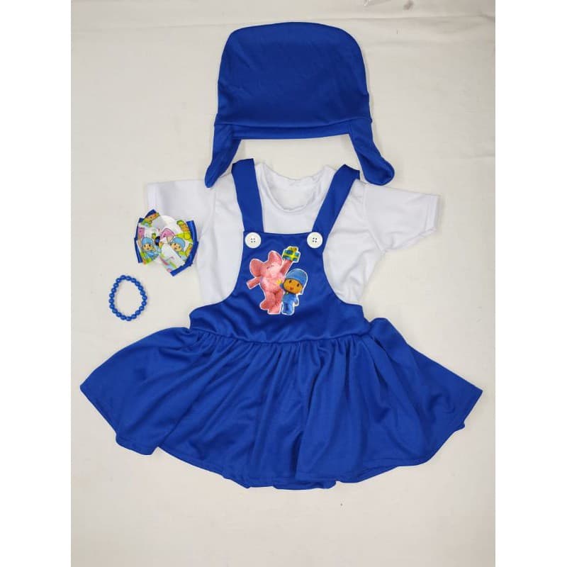 Fantasia Pocoyo Infantil feminina com acessórios
