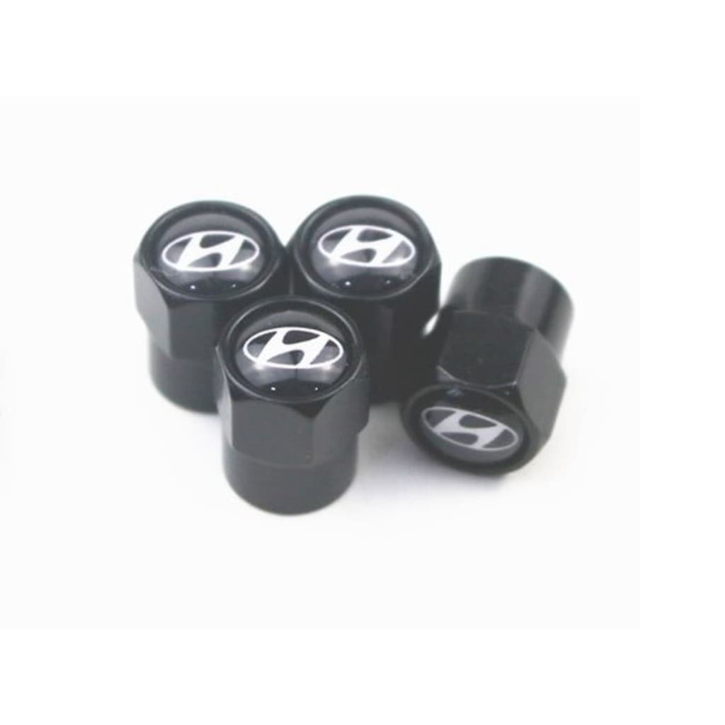Kit Hyundai Tampa Bico Válvula Pneu Hb20 Creta Azera Ix35 Tucson Roda Pino Capa Biquinho