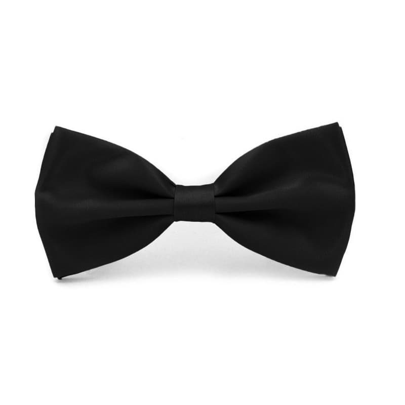 Gravata Borboleta Preto Branco Adulto