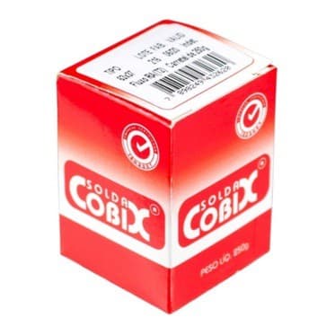 Solda Estanho 1.0mm C/ Fluxo 63x37 Carretel 250g - Cobix