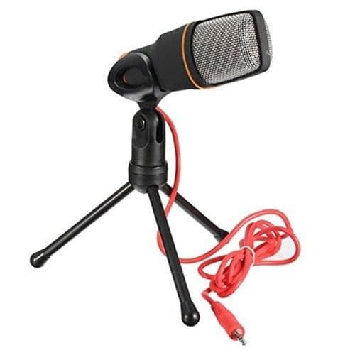 Microfone Condensador Omnidirecional SF 666 P2 + Suporte