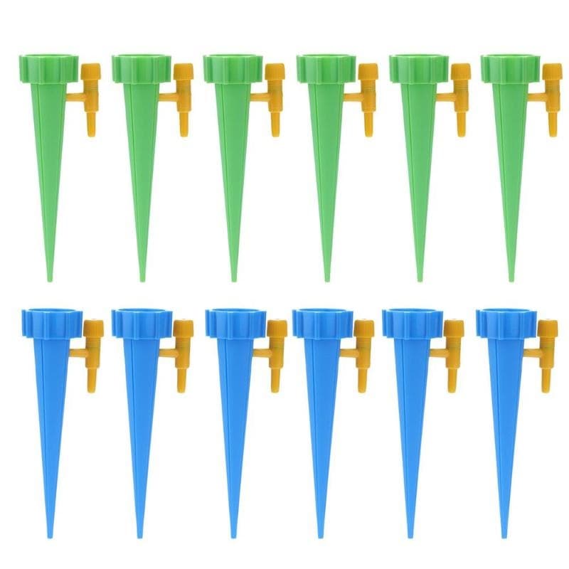 Kit Com 12 Gotejador Irrigador Acoplável Em Garrafa Pet Jardim Dosador Vaso Em Garrafa