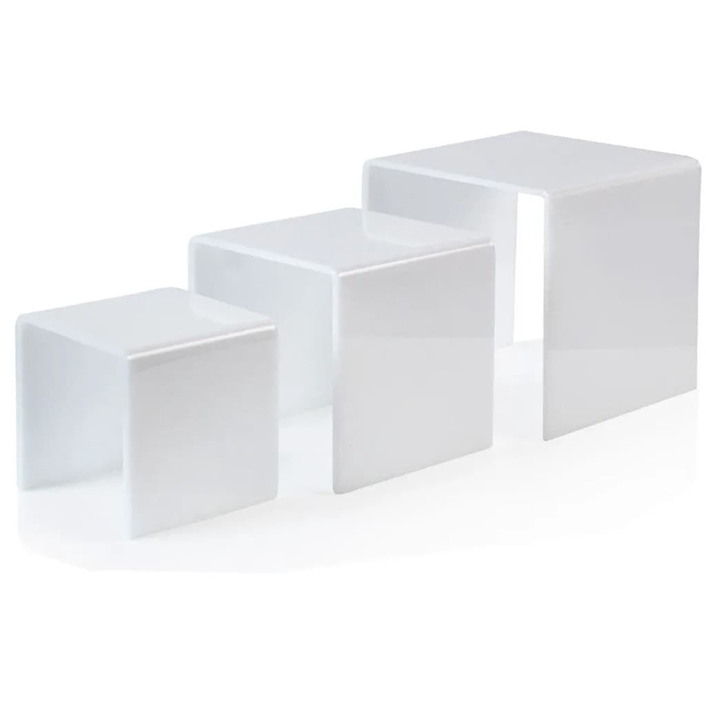 Prateleira Cubo Nicho Acrilico Vitrine Colorido 3 Pecas