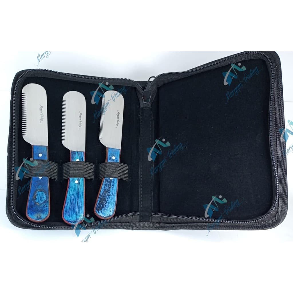 KIT 3 FACAS E ESTOJO MARYAM TRADING