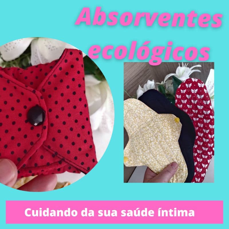 Kit absorventes ecológicos 5 unidades