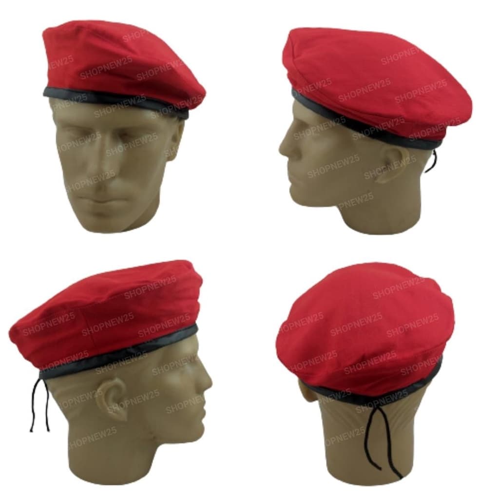 Kit 30 Boinas Tática Francesa Estilo Militar de Tecido com ajuste de regulagem forrada