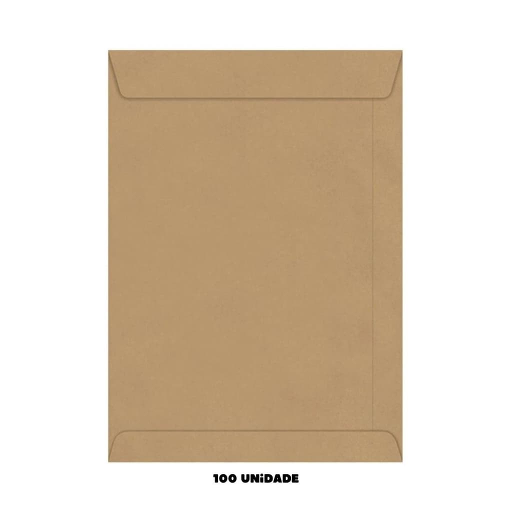 Kit Envelope KRAFT PARDO 100 Unidades 260x360mm 80g - Foroni