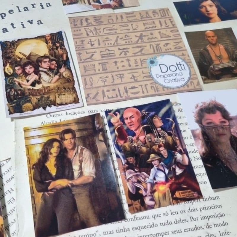 Adesivos do Filme A Múmia Antigo Egito para Scrapbook e Journal