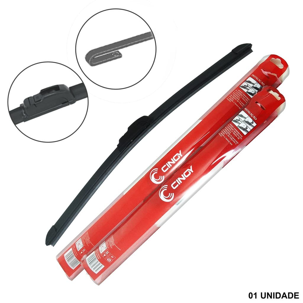 Palheta Paleta Limpador De Parabrisa Para Carro Vidro Dianteiro Silicone Gancho
