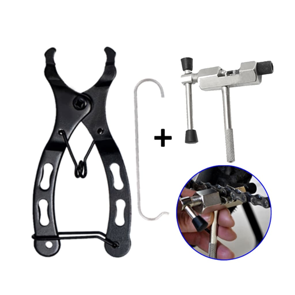 Mini Alicate Extrator Chave Corrente Para Remoção Power Missing Link Corrente bike +  Chave Extrator Saca Pino