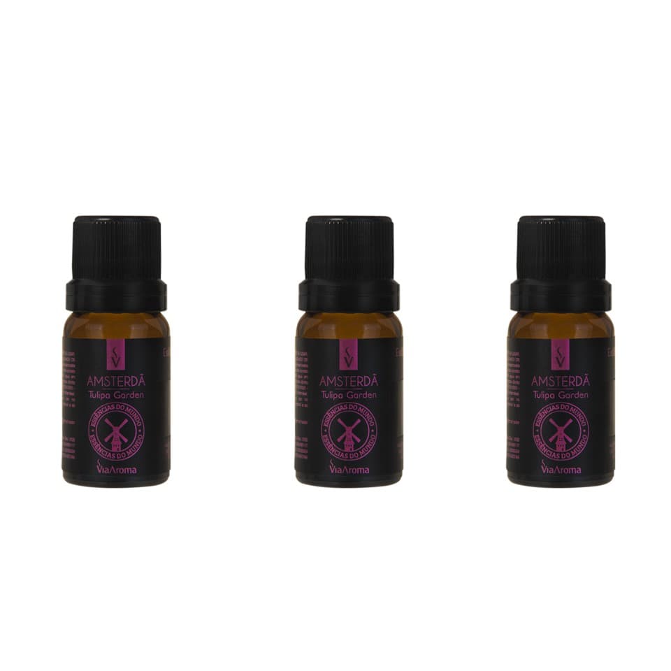 3 un Essências Amesterdã/Tulipa Garden - 10Ml Via Aroma
