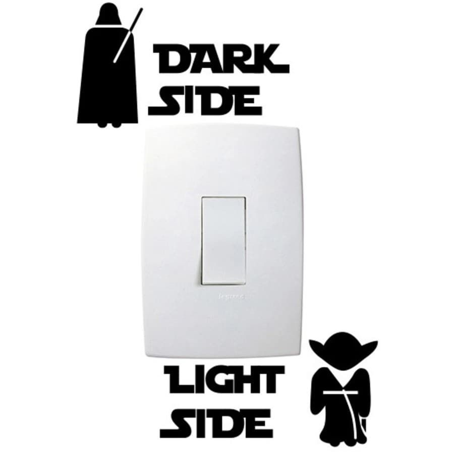 Adesivo de Parede para Interruptor Star Wars - Único