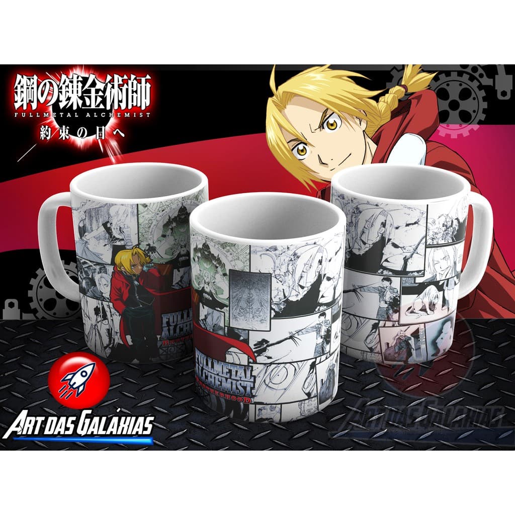 Caneca Cerâmica Fullmetal Alchemist MOD1